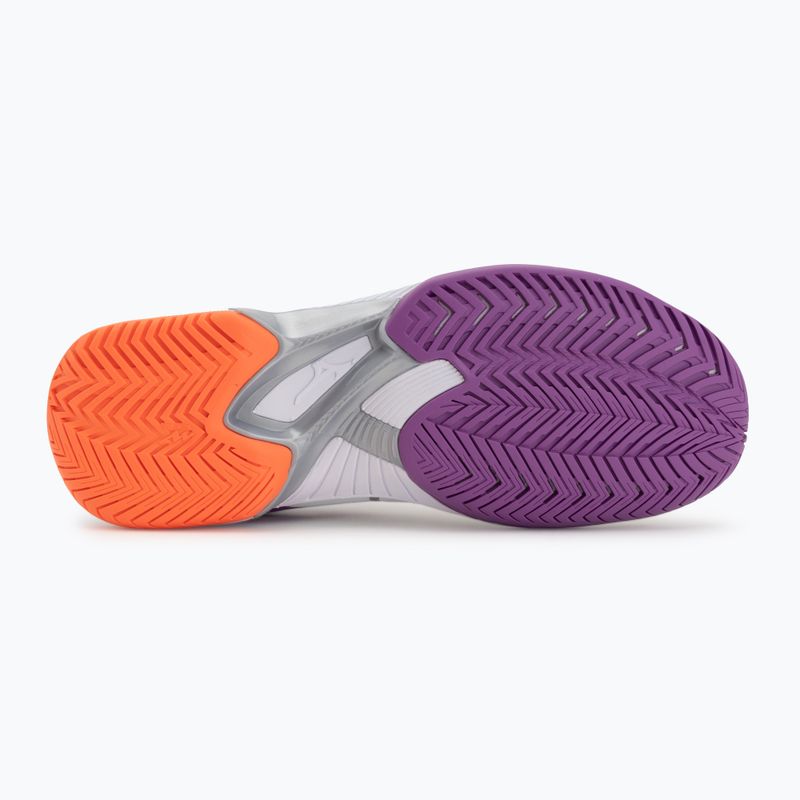 Дамски обувки за тенис Mizuno Wave Exceed Court AC white/dahlia/lava orange 4