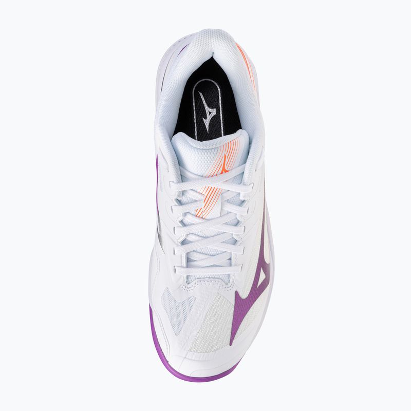 Дамски обувки за тенис Mizuno Wave Exceed Court AC white/dahlia/lava orange 5