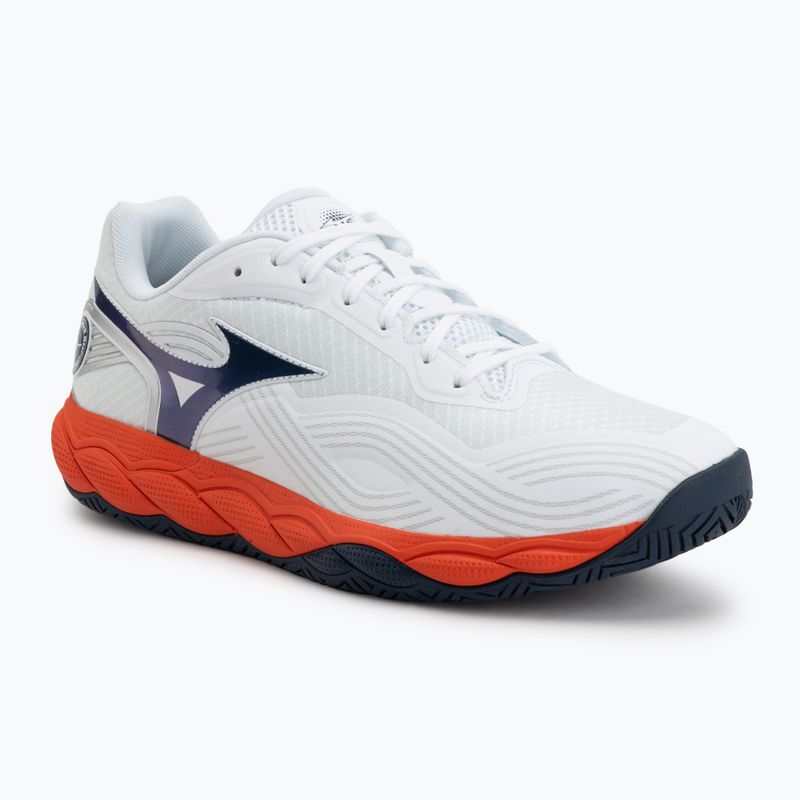 Мъжки обувки за тенис Mizuno Wave Enforce Court 2 AC white/insignia blue/orange