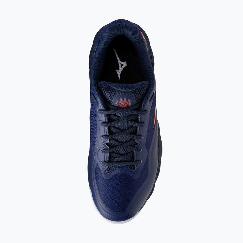 Мъжки обувки за тенис Mizuno Wave Enforce Court 2 CC beacon blue/lava orange/white 5