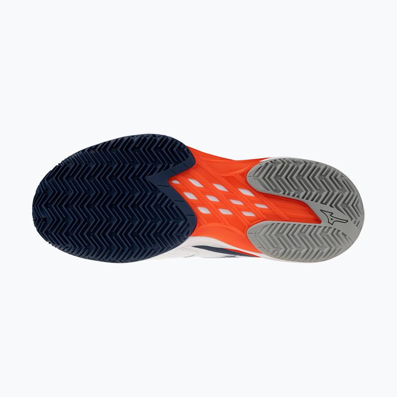 Мъжки обувки за тенис Mizuno Neo Ace CC white/insignia blue/orange 4