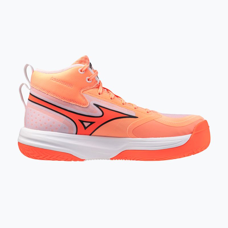 Обувки за волейбол Mizuno Neo Jump Mid flamingo coral/lava orange/white 2