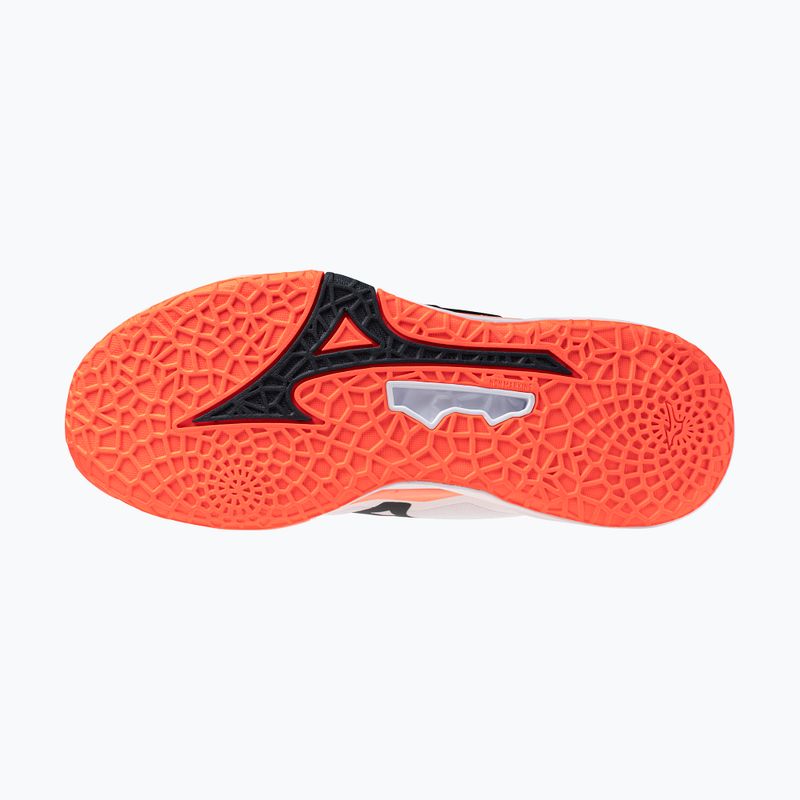 Обувки за хандбал Mizuno Wave Stealth Neo 2.1 white/black/flamingo coral 4