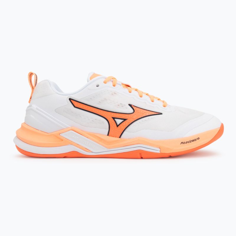 Обувки за хандбал Mizuno Wave Stealth Elite white/lava orange 2