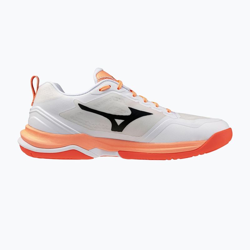 Обувки за хандбал Mizuno Wave Stealth Elite white/lava orange 2