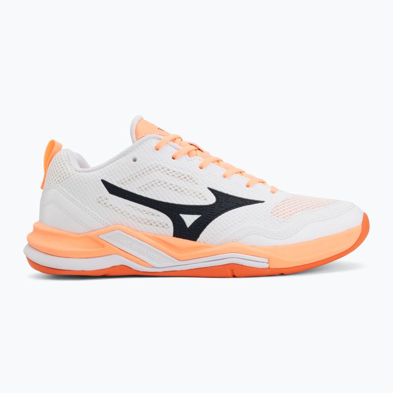 Обувки за хандбал Mizuno Wave Stealth Pro white/black/flamingo coral 2