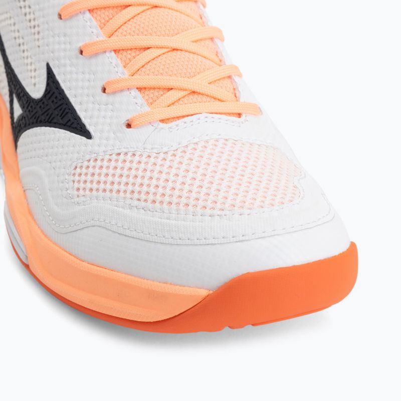 Обувки за хандбал Mizuno Wave Stealth Pro white/black/flamingo coral 7