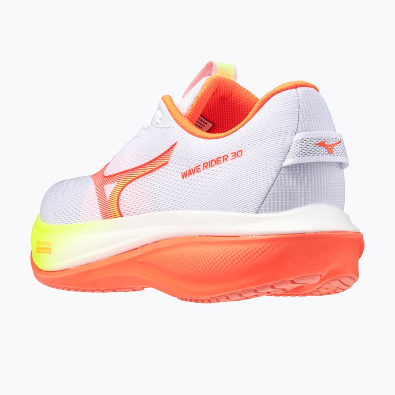 Дамски обувки за бягане Mizuno Wave Rider 30 white/flamingo coral/lime pulp 4