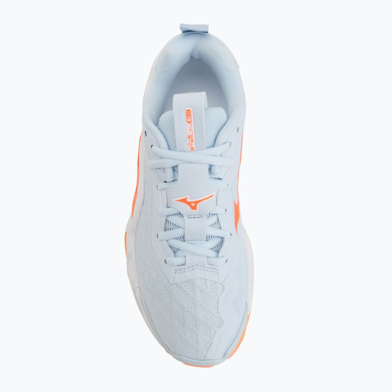 Дамски обувки за хандбал Mizuno Wave Stealth Neo 2.1 blue finch/lava orange/white 5