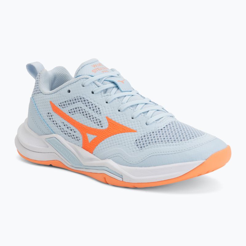 Дамски обувки за хандбал Mizuno Wave Stealth Pro blue finch/lava orange
