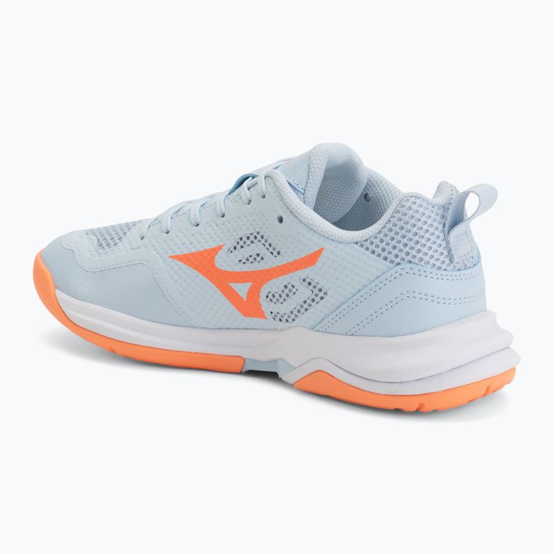 Дамски обувки за хандбал Mizuno Wave Stealth Pro blue finch/lava orange 3