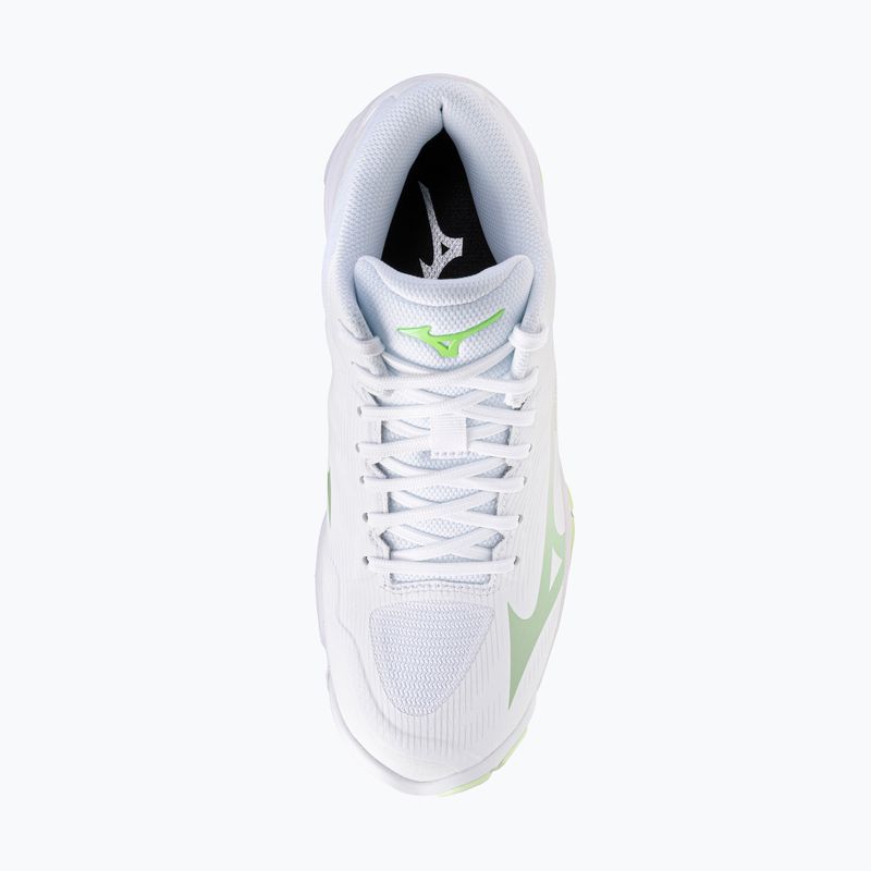 Дамски обувки за волейбол Mizuno Wave Lightning Pro Mid white/aqua gray/ambrosia 5