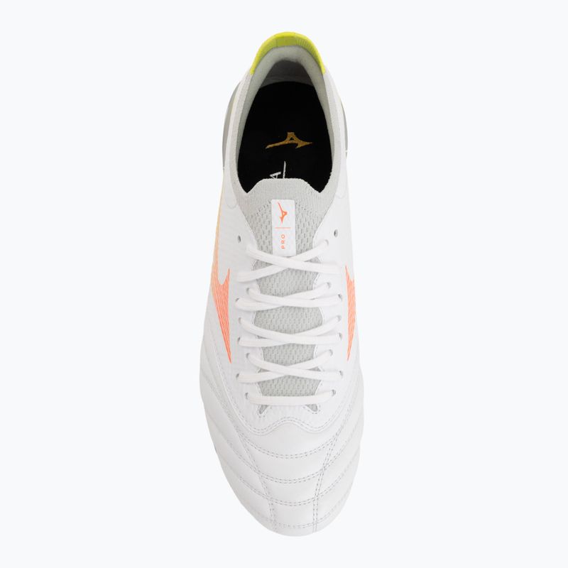 Футболни обувки Mizuno Morelia Neo V β Pro AG white/lava orange/evening primrose 5