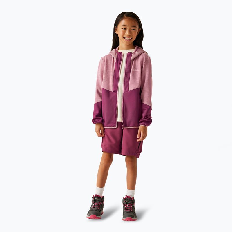Детска поларена качулка REGATTA Dissolver X beaujolais/lilas 2