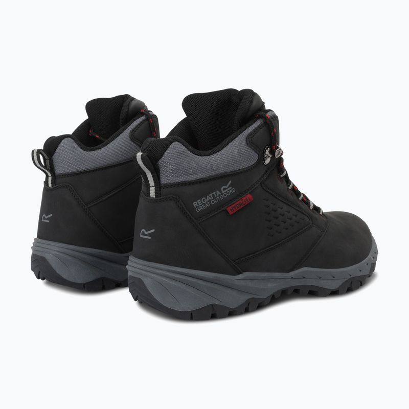 Мъжки туристически обувки REGATTA Amble black/rio red 11