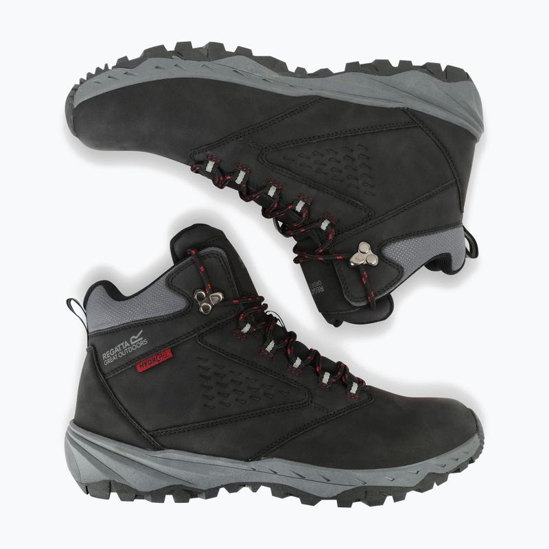 Мъжки туристически обувки REGATTA Amble black/rio red 12