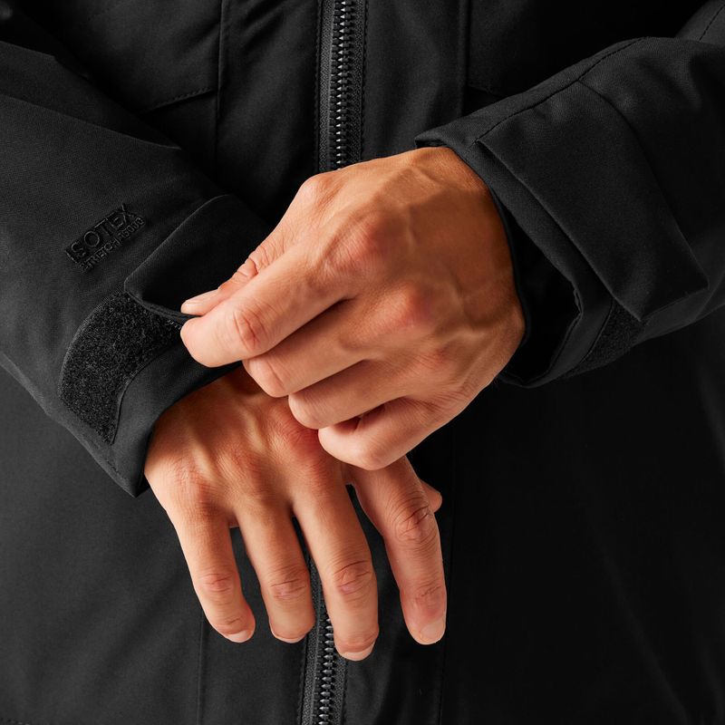 Мъжко непромокаемо яке Regatta Balaton black/pumpkin spice 8