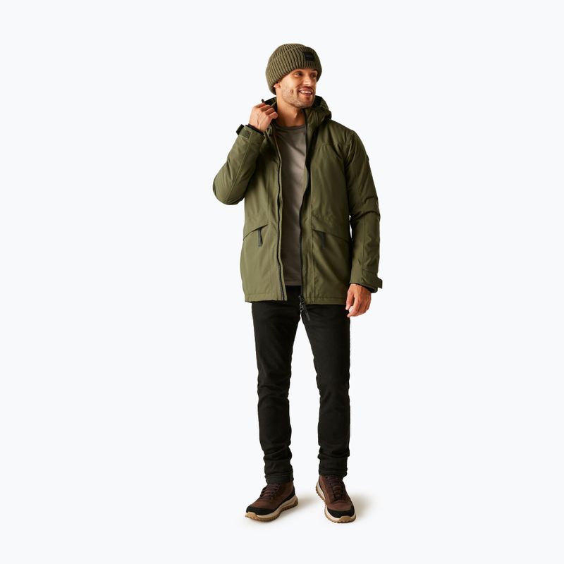 Мъжко непромокаемо яке Regatta Balaton olive night/black 2