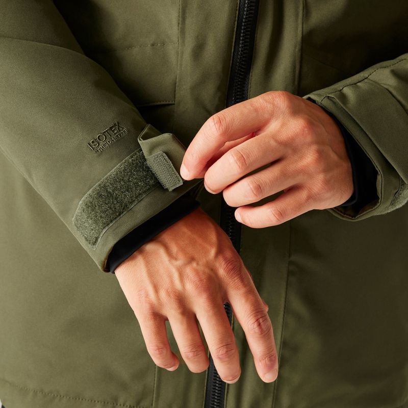 Мъжко непромокаемо яке Regatta Balaton olive night/black 8