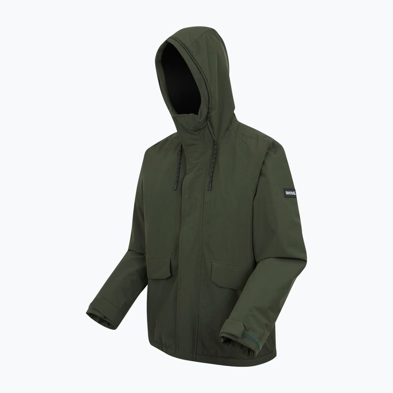Мъжко непромокаемо яке REGATTA Sterlings dark khaki/black 11