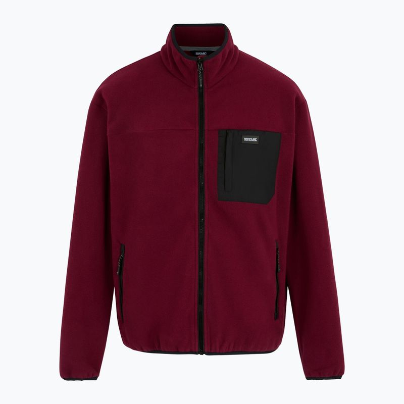 Мъжки поларен суитшърт REGATTA Frankie Full Zip dark maroon 6