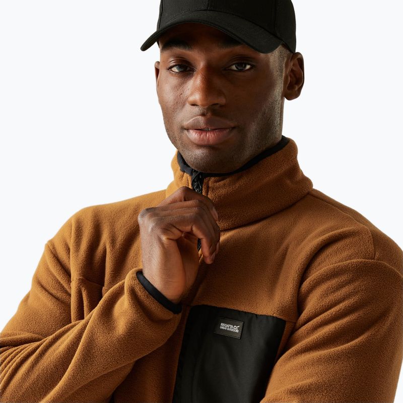 Мъжки поларен суитшърт REGATTA Frankie Half Zip brown 4