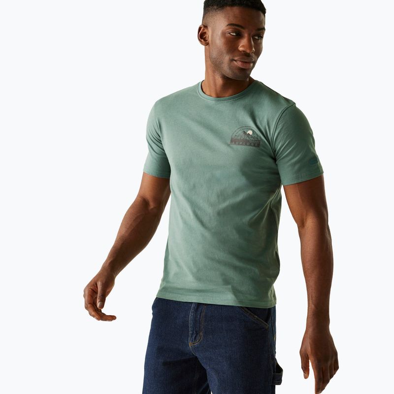 мъжка тениска REGATTA ClineIX spruce green