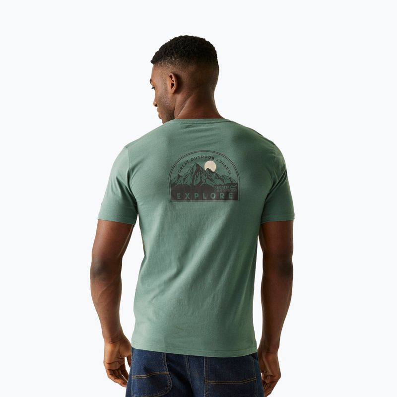 мъжка тениска REGATTA ClineIX spruce green 3