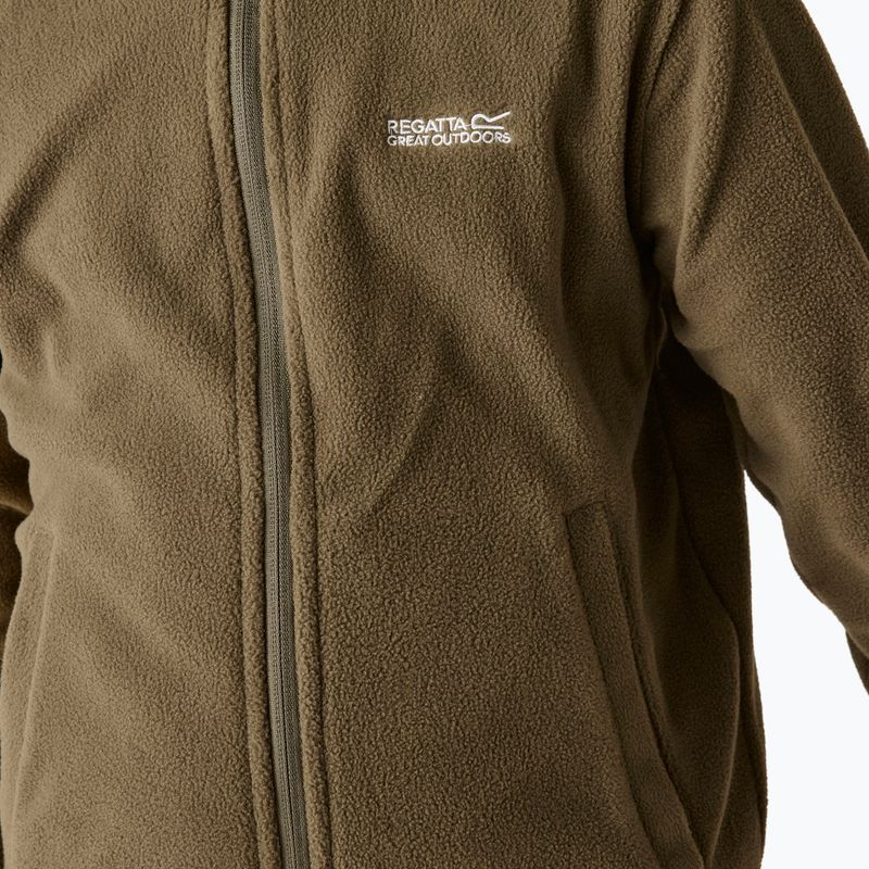Детски поларен суитшърт Regatta King II olive night 9