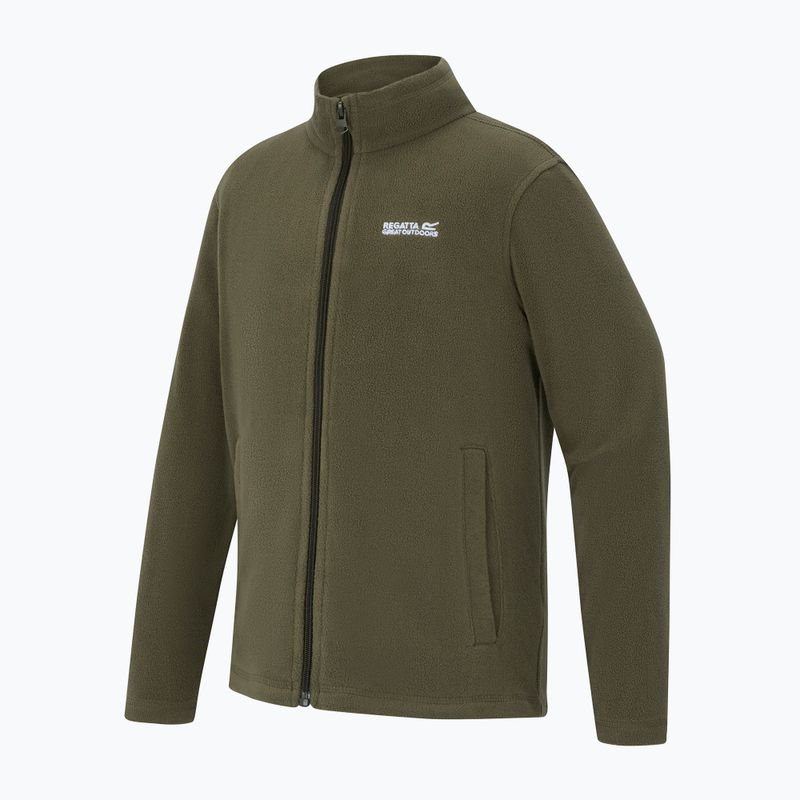 Детски поларен суитшърт Regatta King II olive night 3