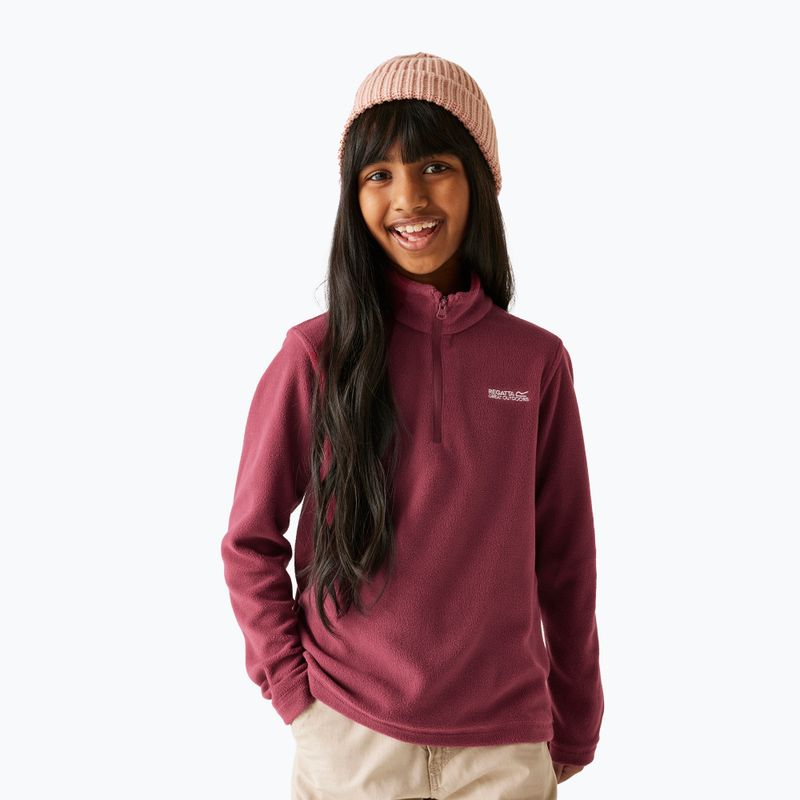 Детски поларен суитшърт REGATTA Hot Shot II dark pimento 4