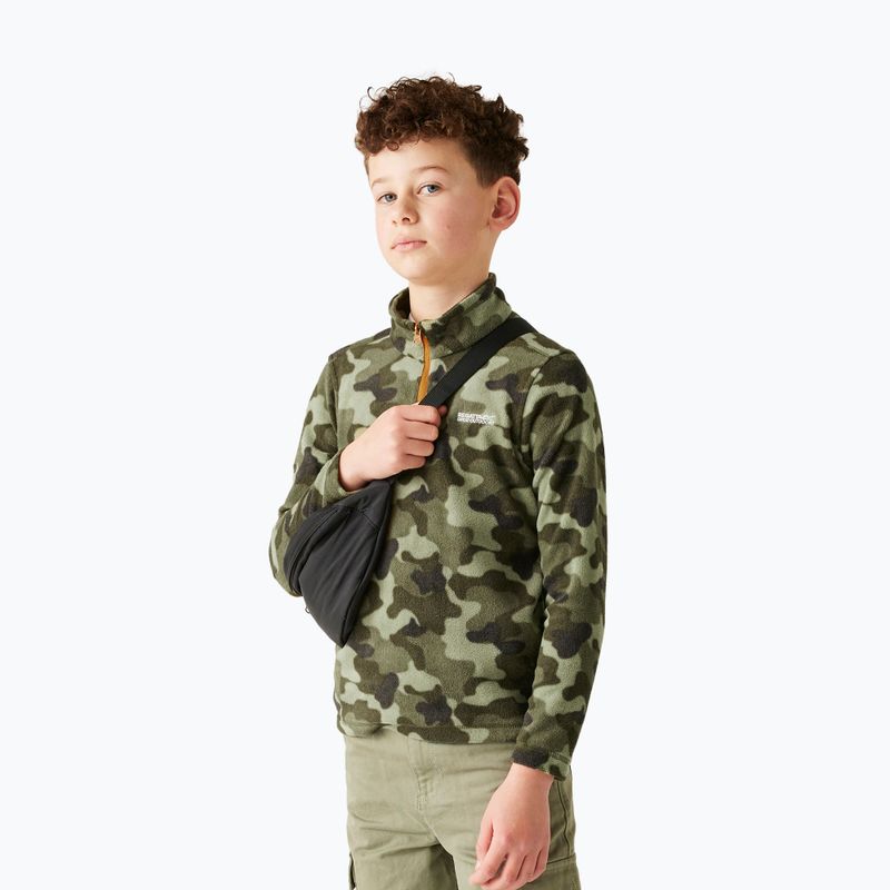 Детски поларен суитшърт REGATTA Hot Shot II olivntcampr
