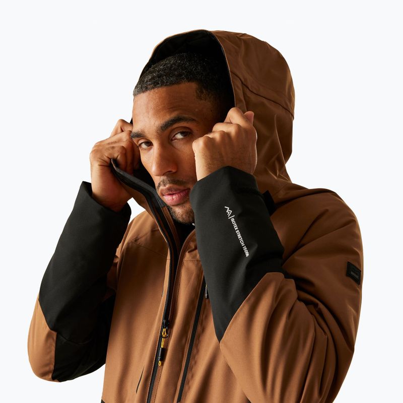 Мъжко непромокаемо яке REGATTA Highton Stretch Padded nut brown/black 4