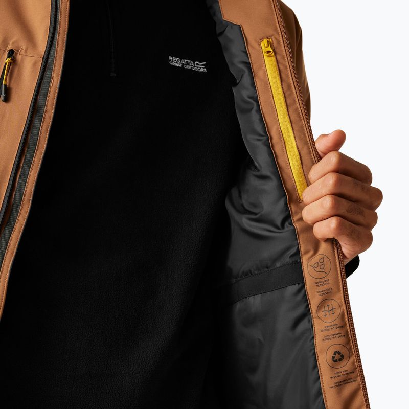 Мъжко непромокаемо яке REGATTA Highton Stretch Padded nut brown/black 8