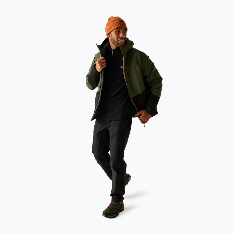 Мъжко непромокаемо яке REGATTA Highton Stretch Padded olive night/black 2