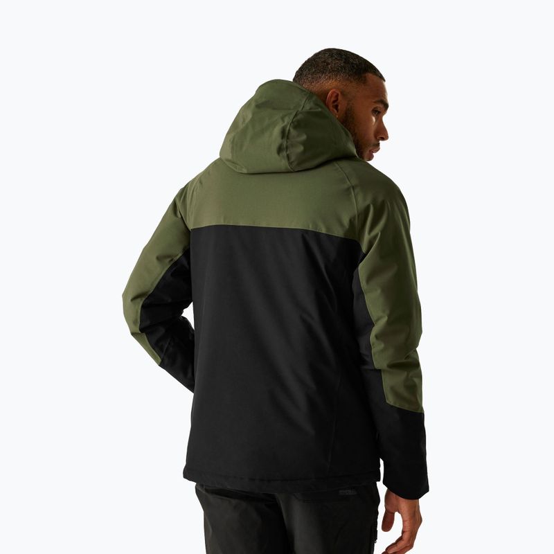 Мъжко непромокаемо яке REGATTA Highton Stretch Padded olive night/black 3