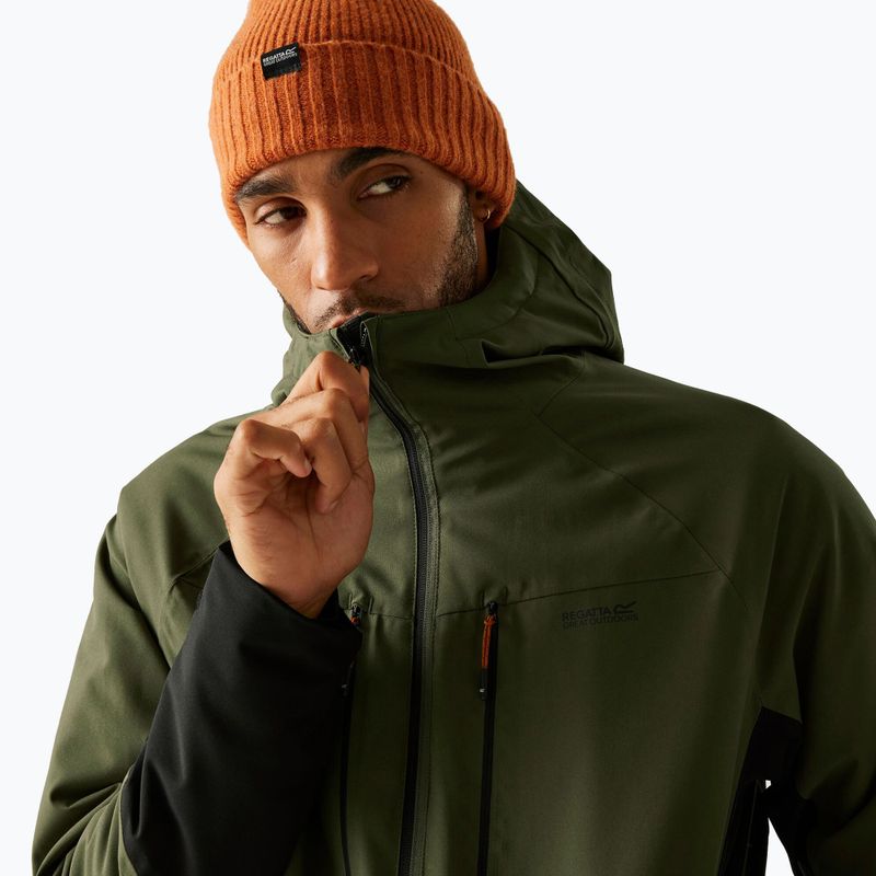Мъжко непромокаемо яке REGATTA Highton Stretch Padded olive night/black 6