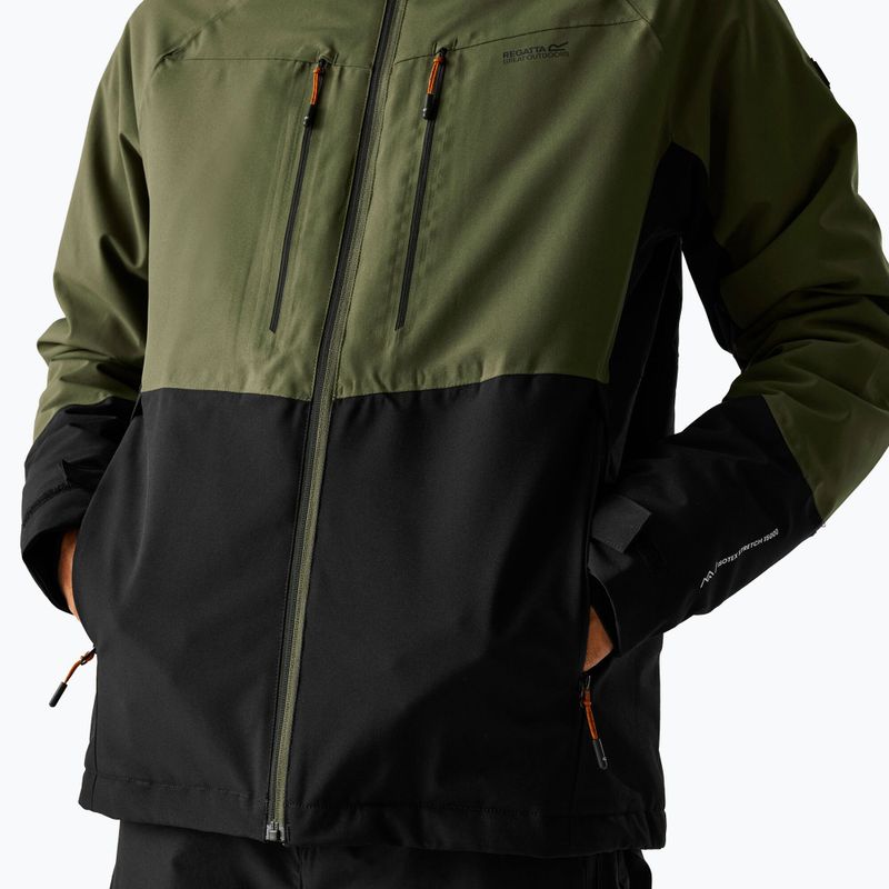 Мъжко непромокаемо яке REGATTA Highton Stretch Padded olive night/black 7