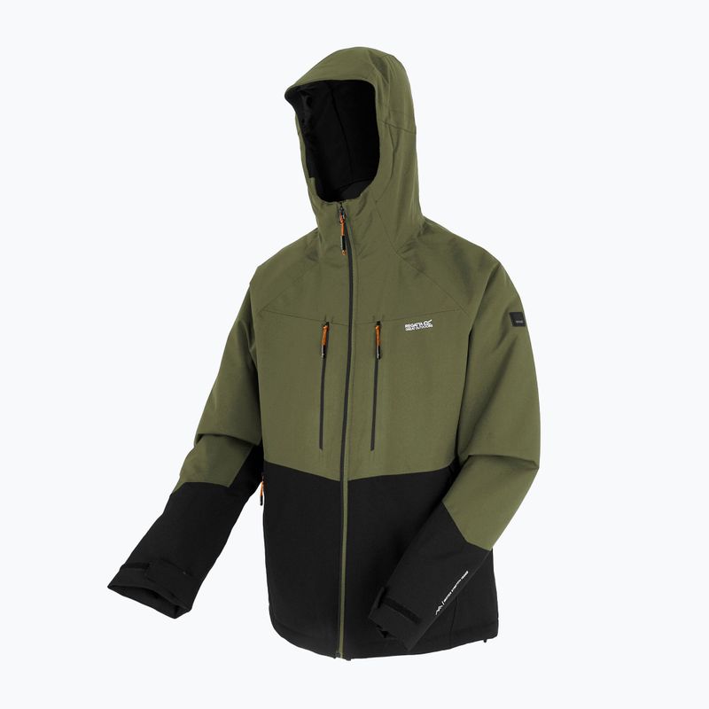 Мъжко непромокаемо яке REGATTA Highton Stretch Padded olive night/black 11