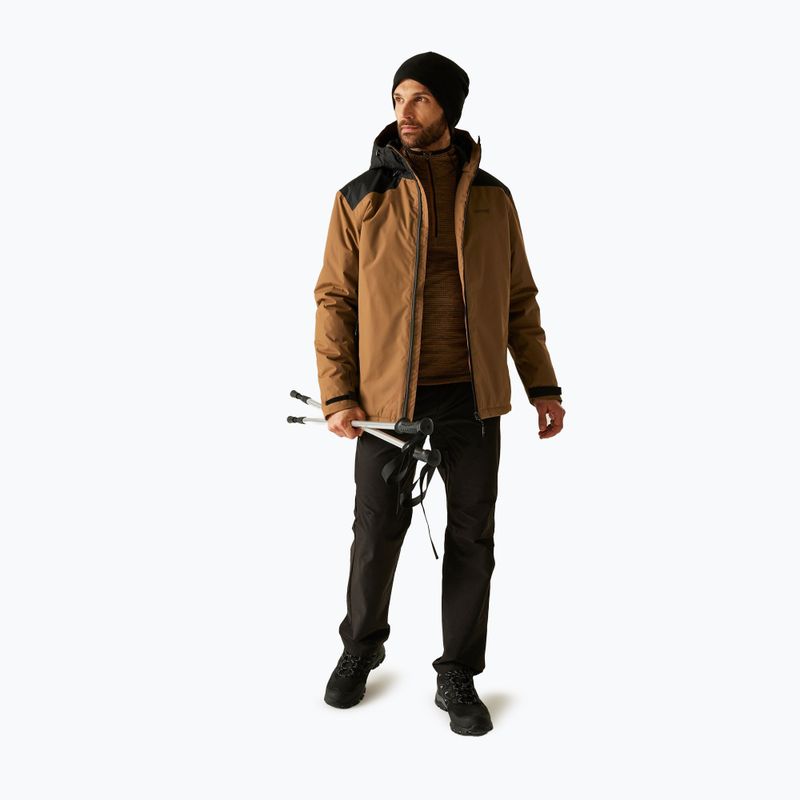 Мъжко непромокаемо яке REGATTA Thornridge nut brown/black 2