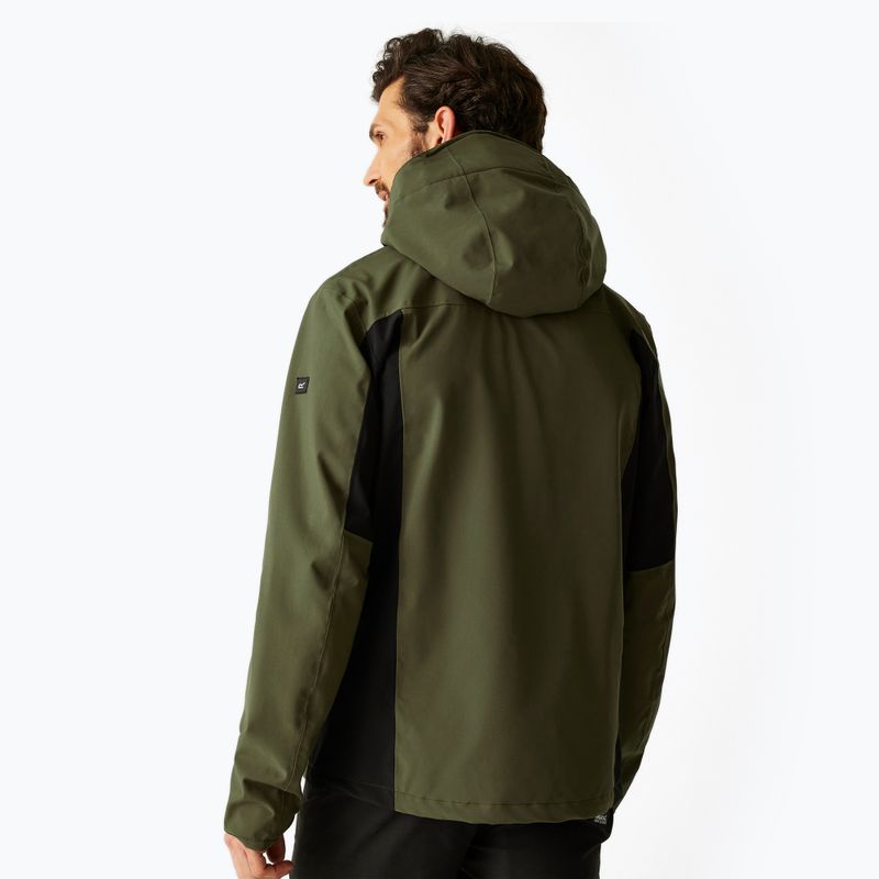 Мъжко софтшел яке REGATTA Birchdale II olive night/black 3