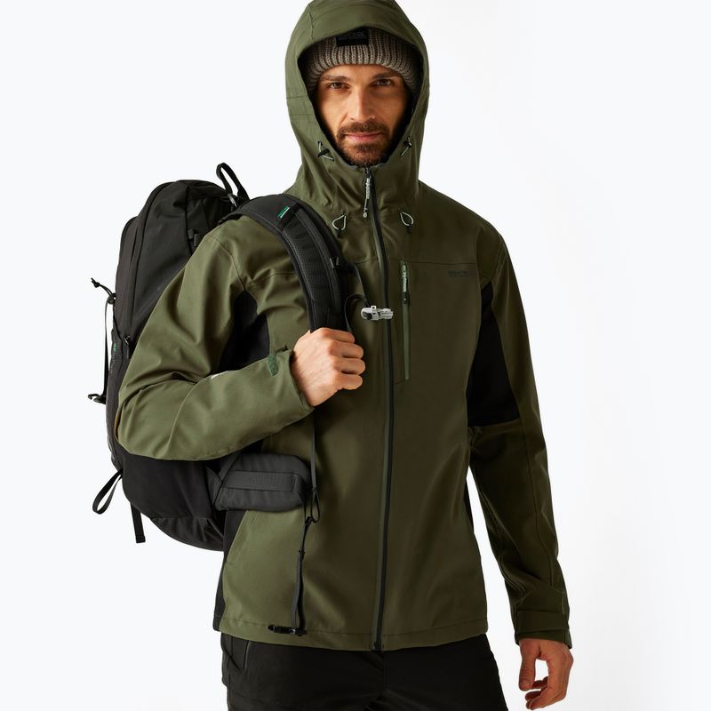 Мъжко софтшел яке REGATTA Birchdale II olive night/black 4
