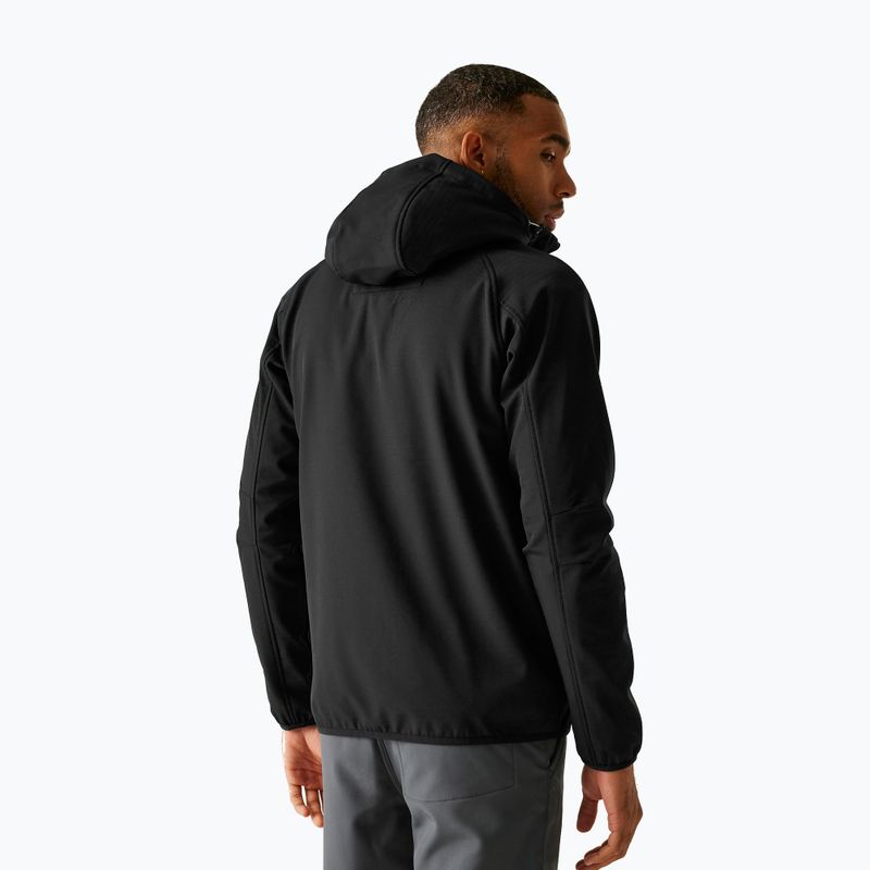Мъжко softshell яке REGATTA Arec III black/black 3