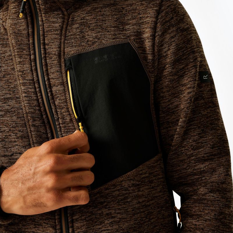 Мъжки суитшърт REGATTA Alven nut brown marl/black 5