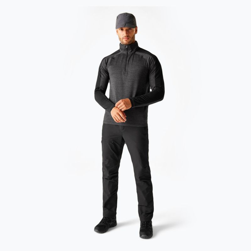 Мъжки суичър REGATTA Hepley ash/black 2