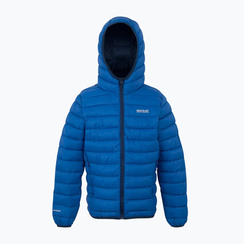 Детско яке REGATTA Hooded Marizion snorkel blue/moonlight denim
