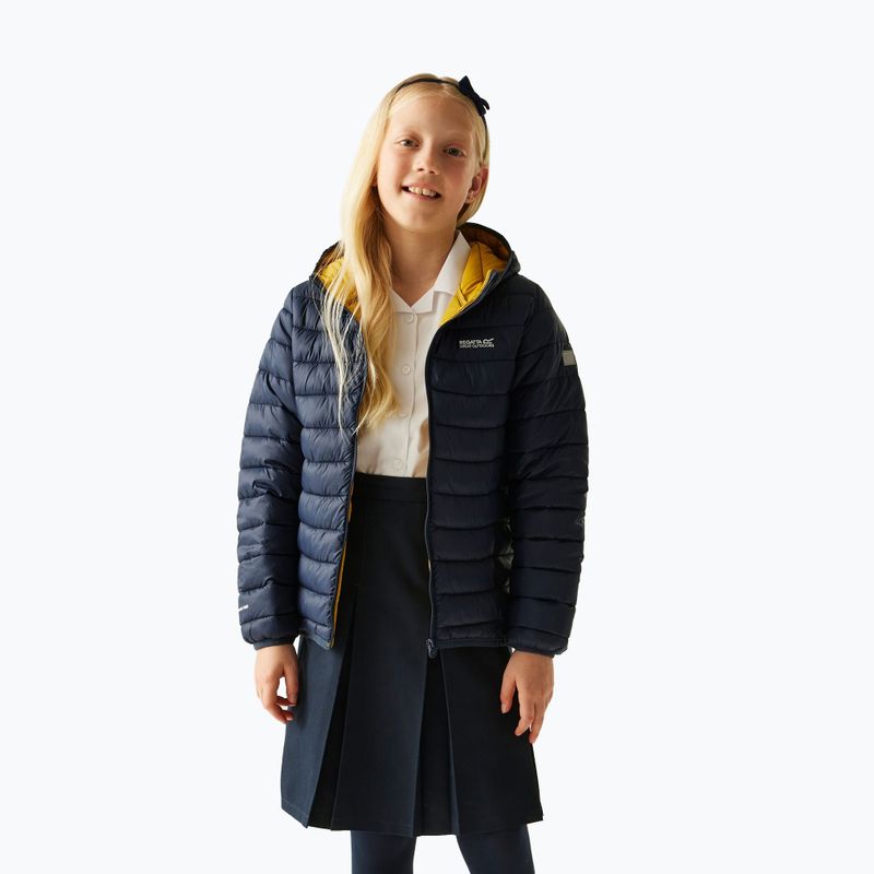 Детско яке REGATTA Hooded Marizion navy/gold flake 7