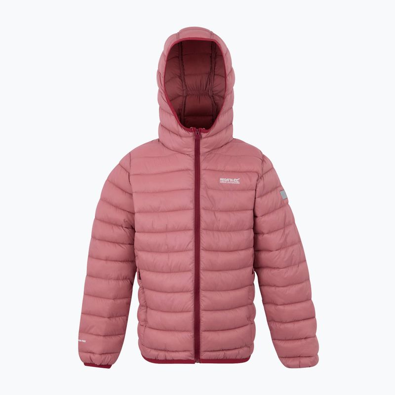 Детско яке REGATTA Hooded Marizion dusty rose/dark pimiento