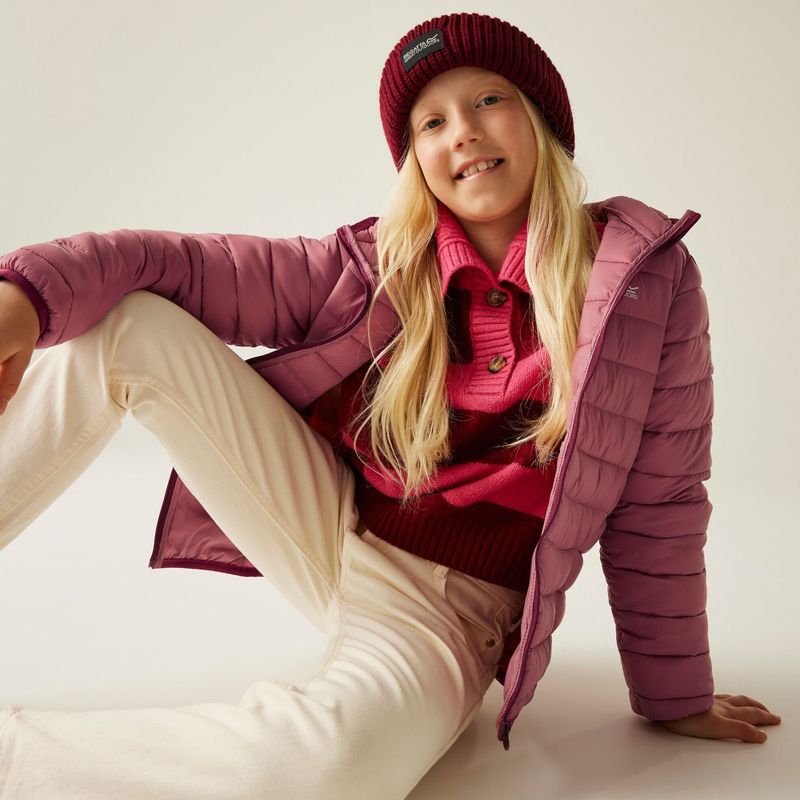 Детско яке REGATTA Hooded Marizion dusty rose/dark pimiento 9