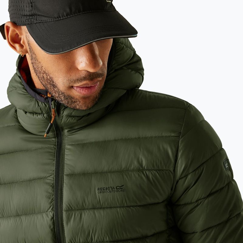 Мъжко яке REGATTA Hooded Marizion olive/night 4